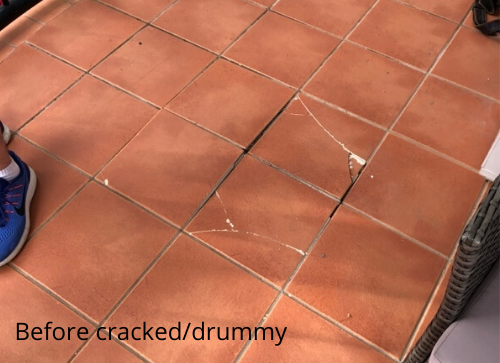 Cracked Tiles balcony