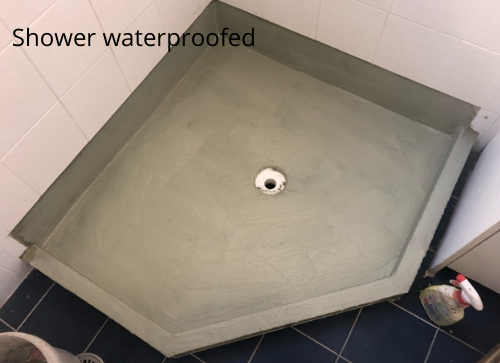 Shower waterproofed 1